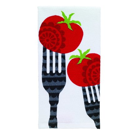 T-FAL Multicolored Cotton Fork/Tomato Kitchen Towel 12453